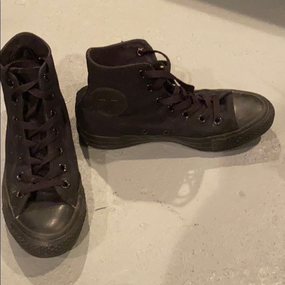 Black high top Chucks